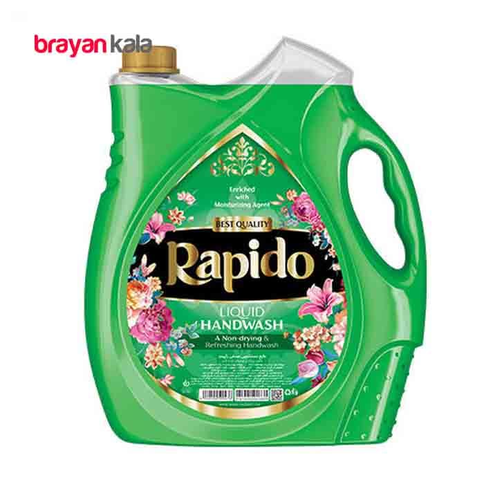 عکس اصلی مایع دستشویی صدفی سبز راپیدو (Rapido) وزن 3750 گرم